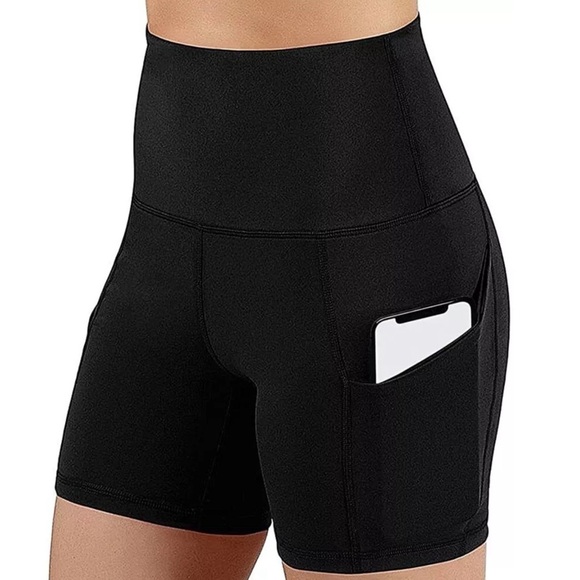 LOVESOFT • Workout Cycling Running Tights Yoga Shorts with Side Pockets - Picture 5 of 10